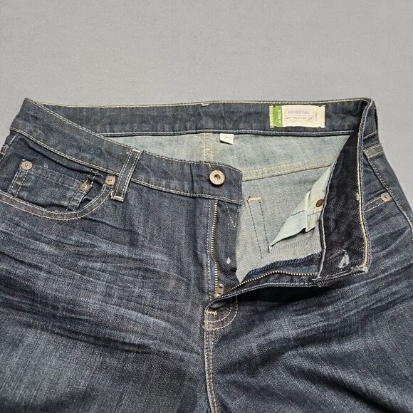 Essential Womens Jeans 8 Reg Stretch Dark Blue Wide Leg Relaxed‎ Gap 1969 - Picture 4 of 10